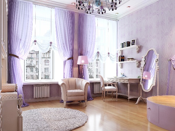 Beeldcitaat: http://homedecorinteriordesign.com/wp-content/uploads/2014/01/purple-retro-bedroom-interior-design.jpg
