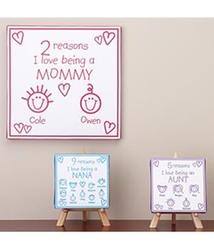 Beeldcitaat: http://www.gifts.com/product/personalized-reasons-i-love-canvas-wall-art?prodID=614693